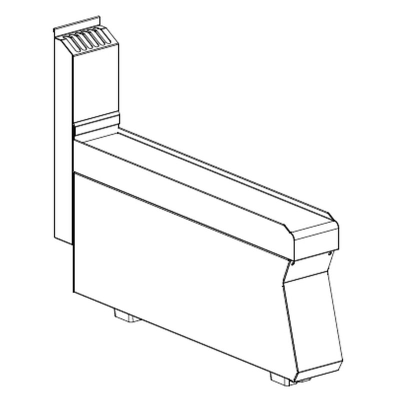 KBS Neutralelement 100 mm breit ohne Schublade