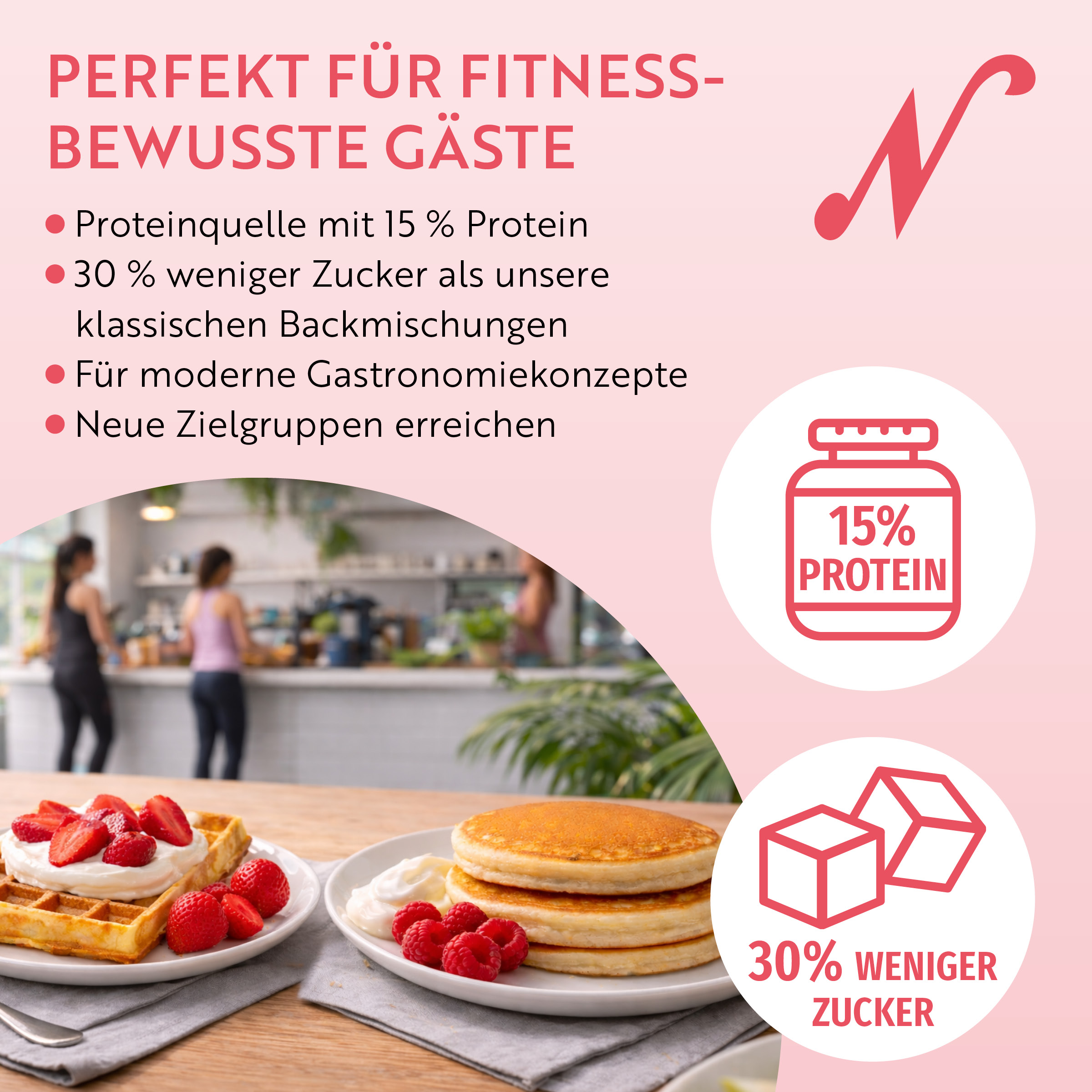 Protein-Waffel & Pancake Ready-Mix Karton à 10 (10x 1) Backmischung Neumärker 05-20139-01