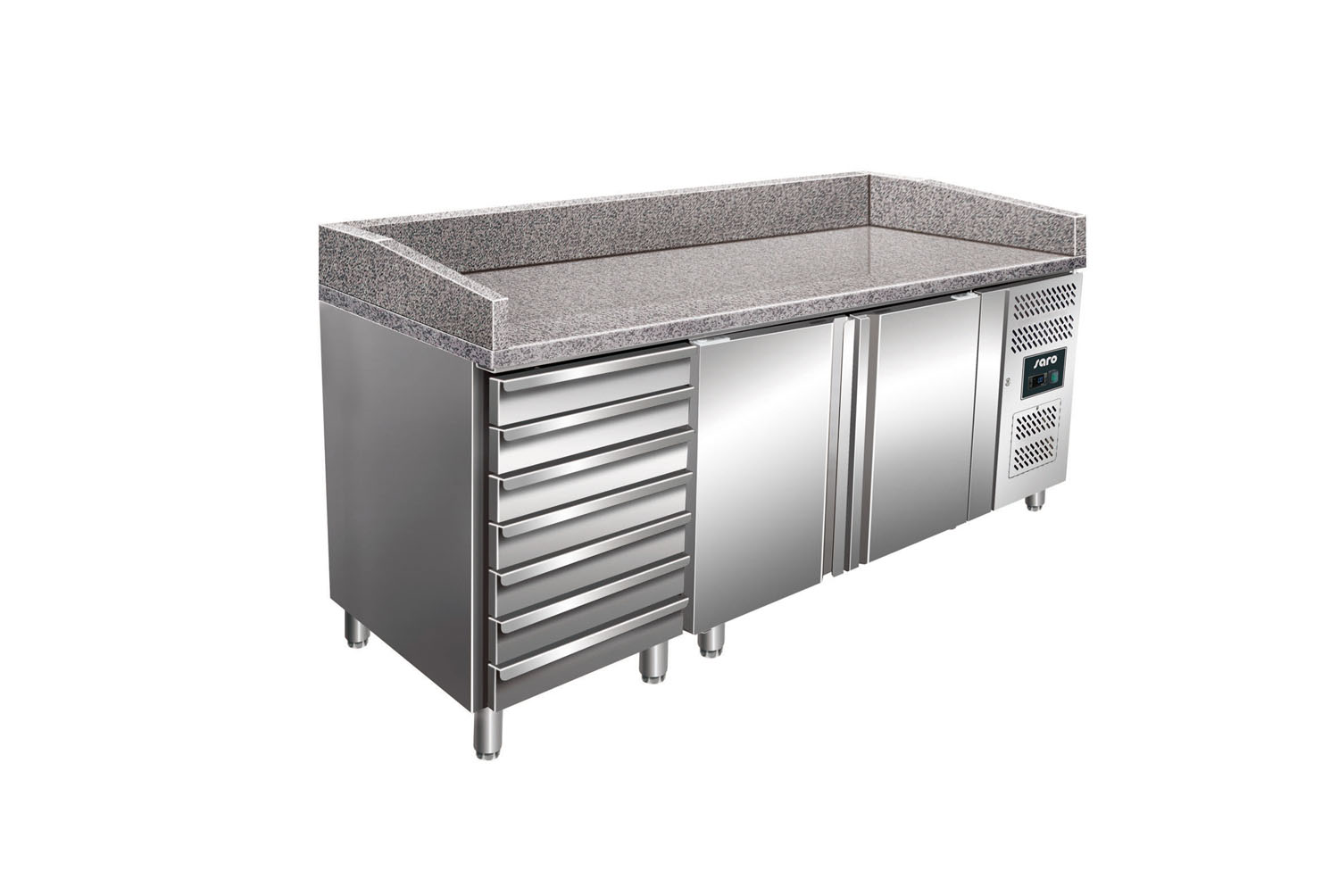 SARO Pizzatisch mit Schubladen MARGA PZ 2610 TN