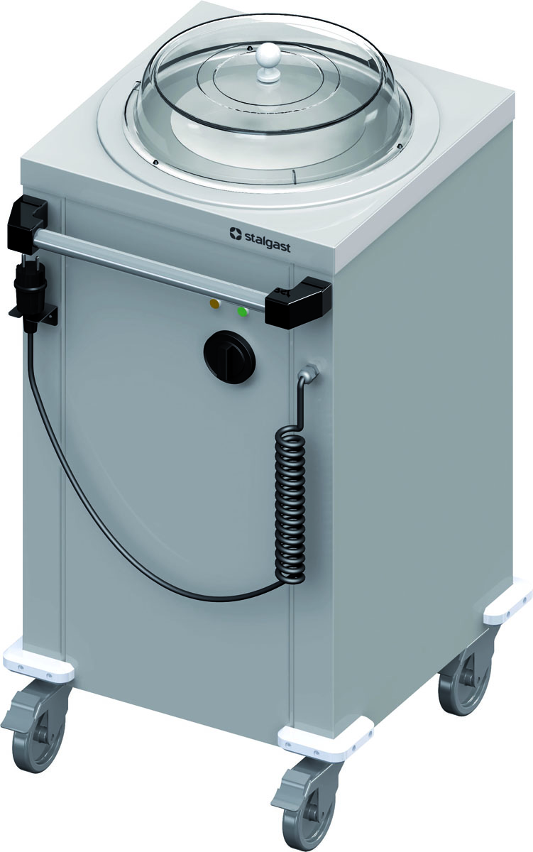 STALGAST Beheizbarer Tellerspender, fahrbar 550x510x880 mm für Speisenausgabesysteme