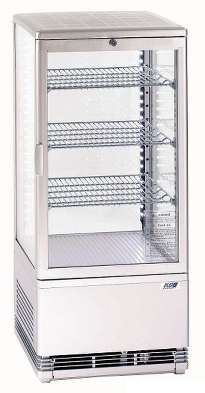 KBS Tischkühlvitrine RT-78 G LED (weiß)