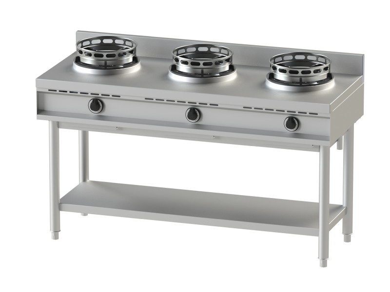 NAYATI Chinaherd / Wok-Gasherd, 3 x 13 kW, 39 kW