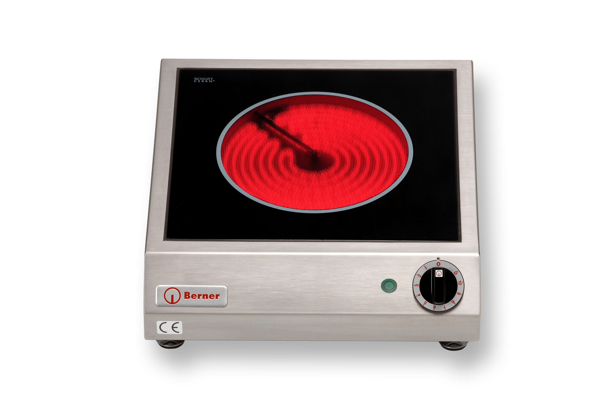 Berner BS1C Cerankochfeld Tischgerät mit Strahlungsheizkörper