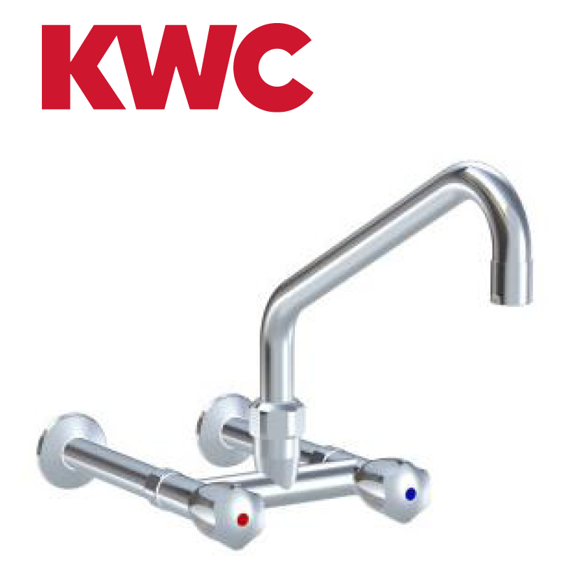 KWC Gastro K.24.42.22.000C74 Gastronomie-Wandarmatur Zweihebelmischer hoch
