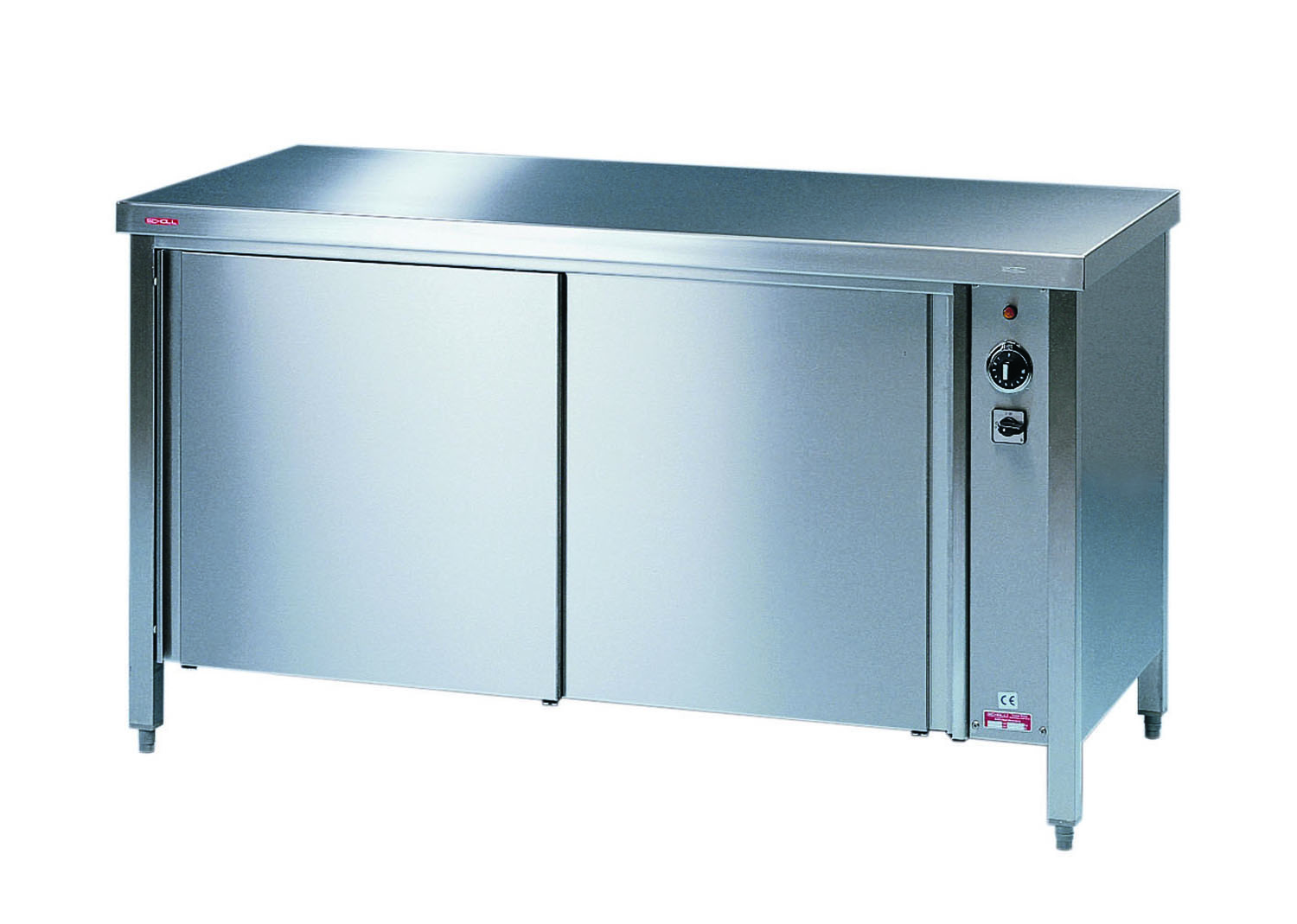 Umluft Durchreiche-Wärmeschrank mit Schiebetüren - Tiefe 600 mm bis 1.400 mm Breite SCHOLL