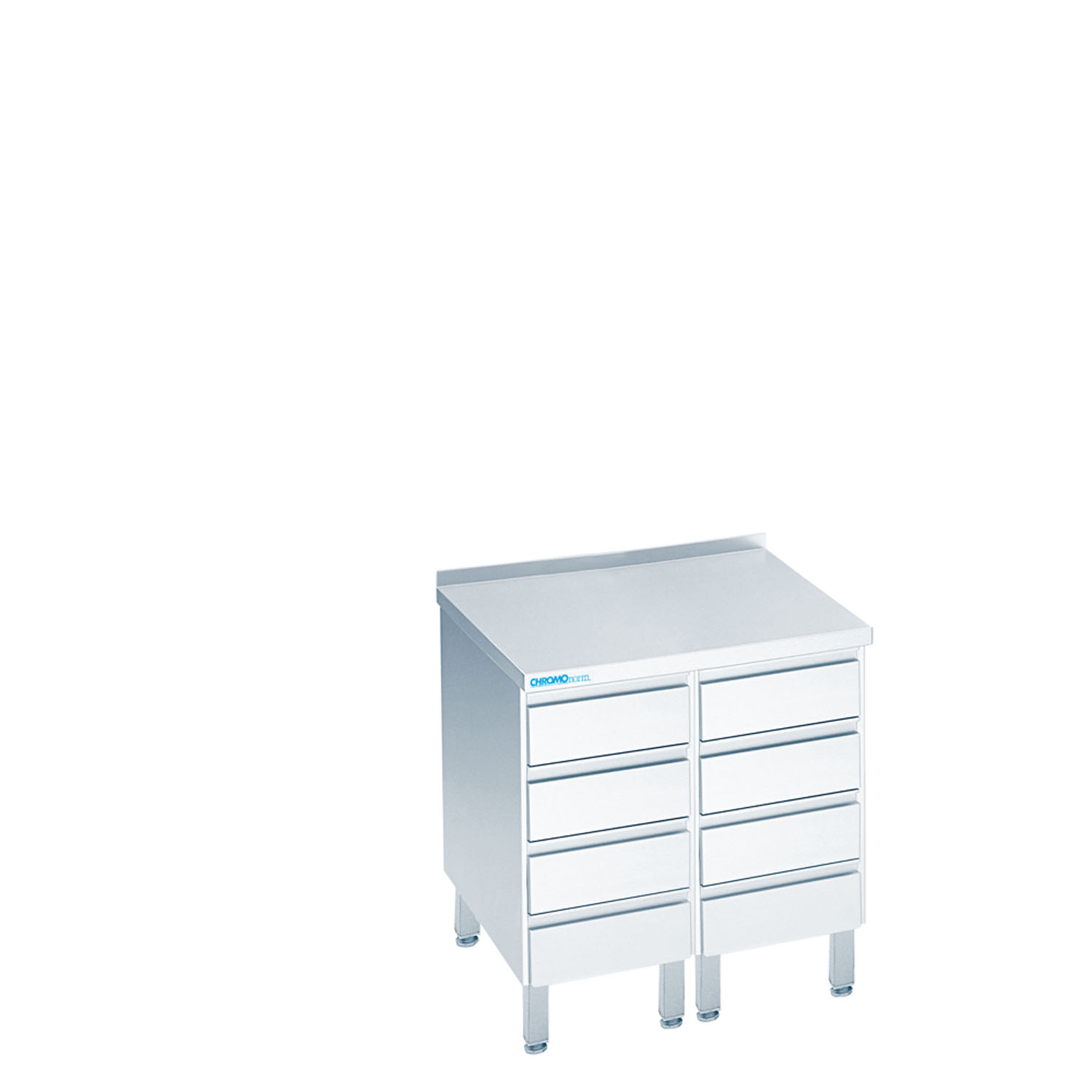 CHROMOnorm Schubladenblock mit 8 Schubladen - verschiedene Ausführungen