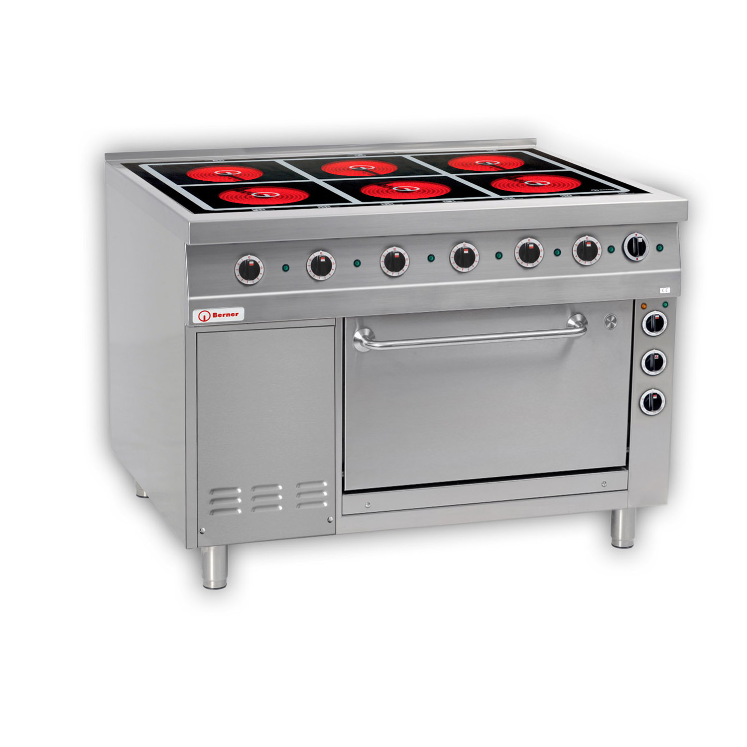 Berner BS6SHUBRA  Elektro-Standherd mit 6 Strahlheizkörper Sondermodell