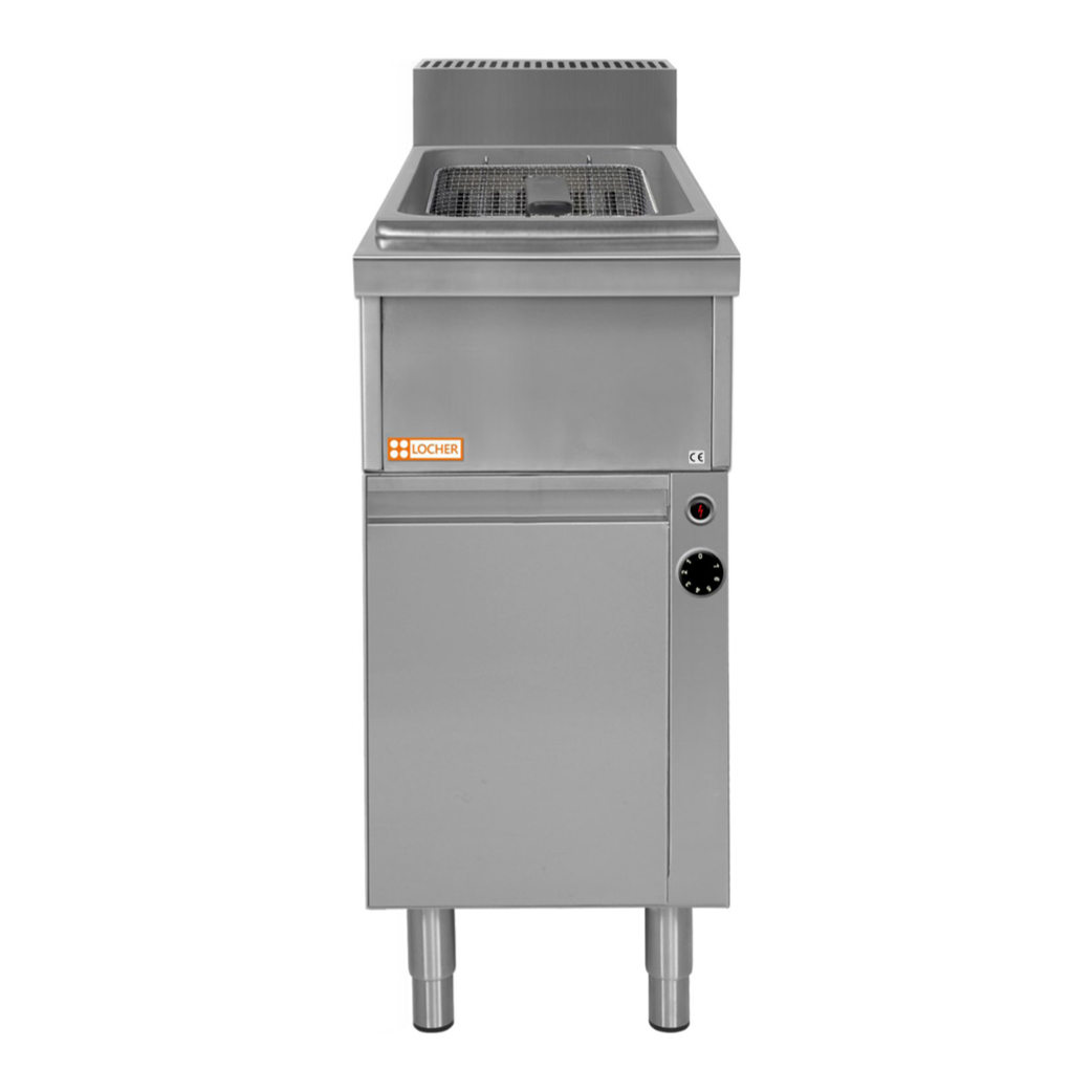 LOCHER Gas-Fritteuse mit 1 Becken 13 Liter