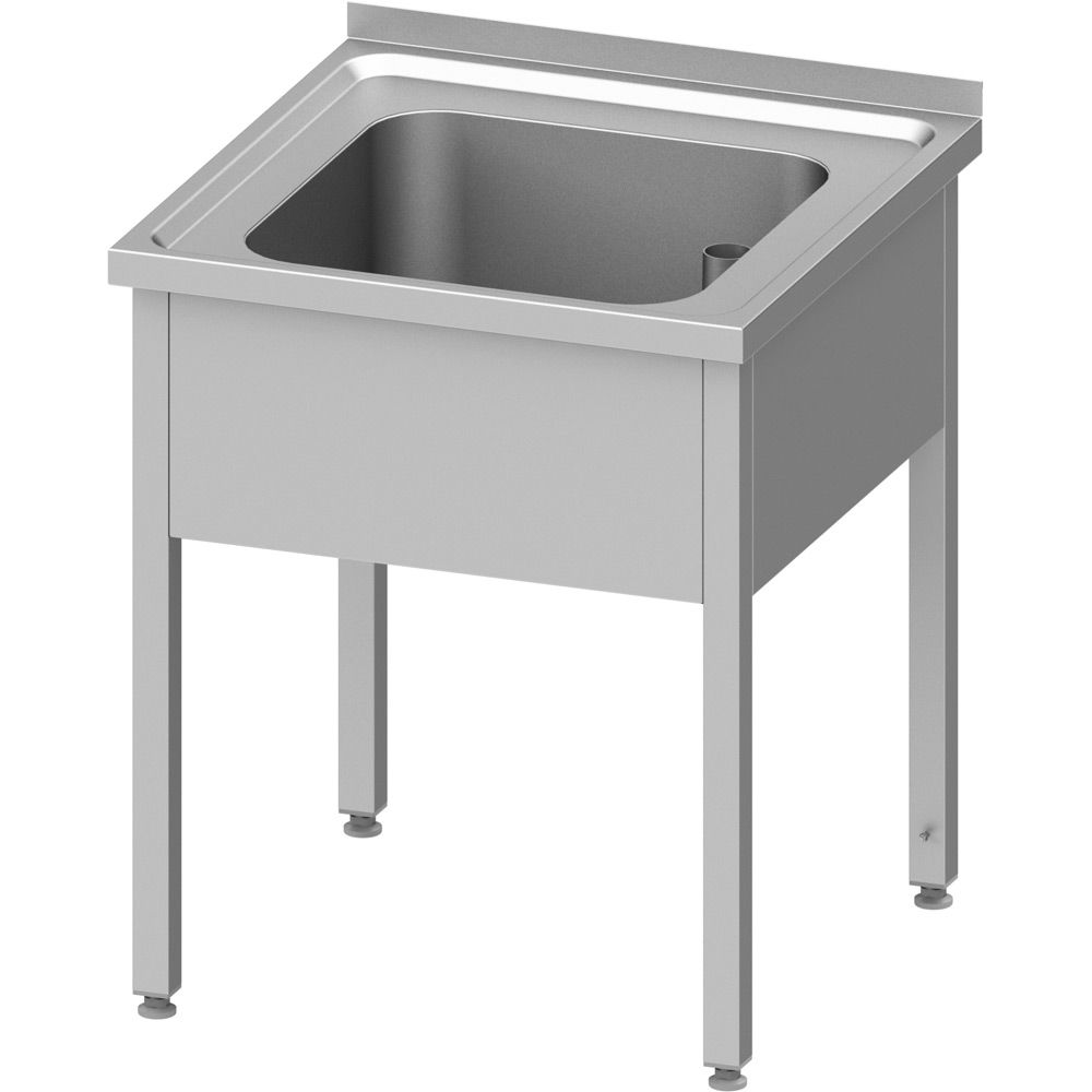 GASTROXTREM Edelstahl Spültisch mit 1 Becken o. Grundboden - versch. Ausführungen