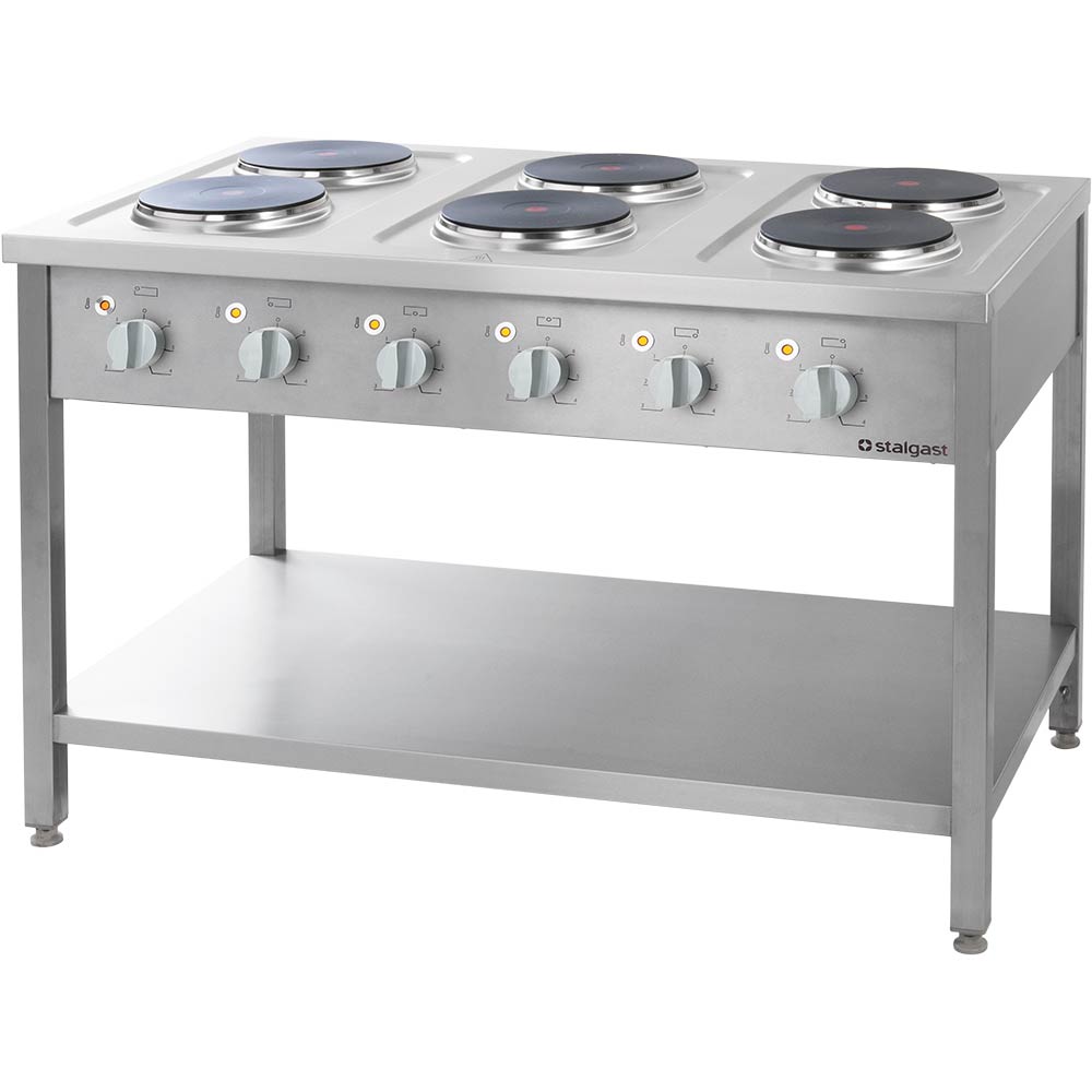 STALGAST Elektroherd Serie 700- 6 Platten a 2,6 kW, 1200 x 700 x 850