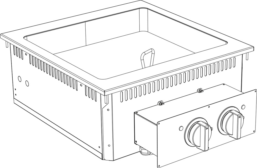 KBS Multibräter 13,8 Liter Drop In 700 Breite 600mm
