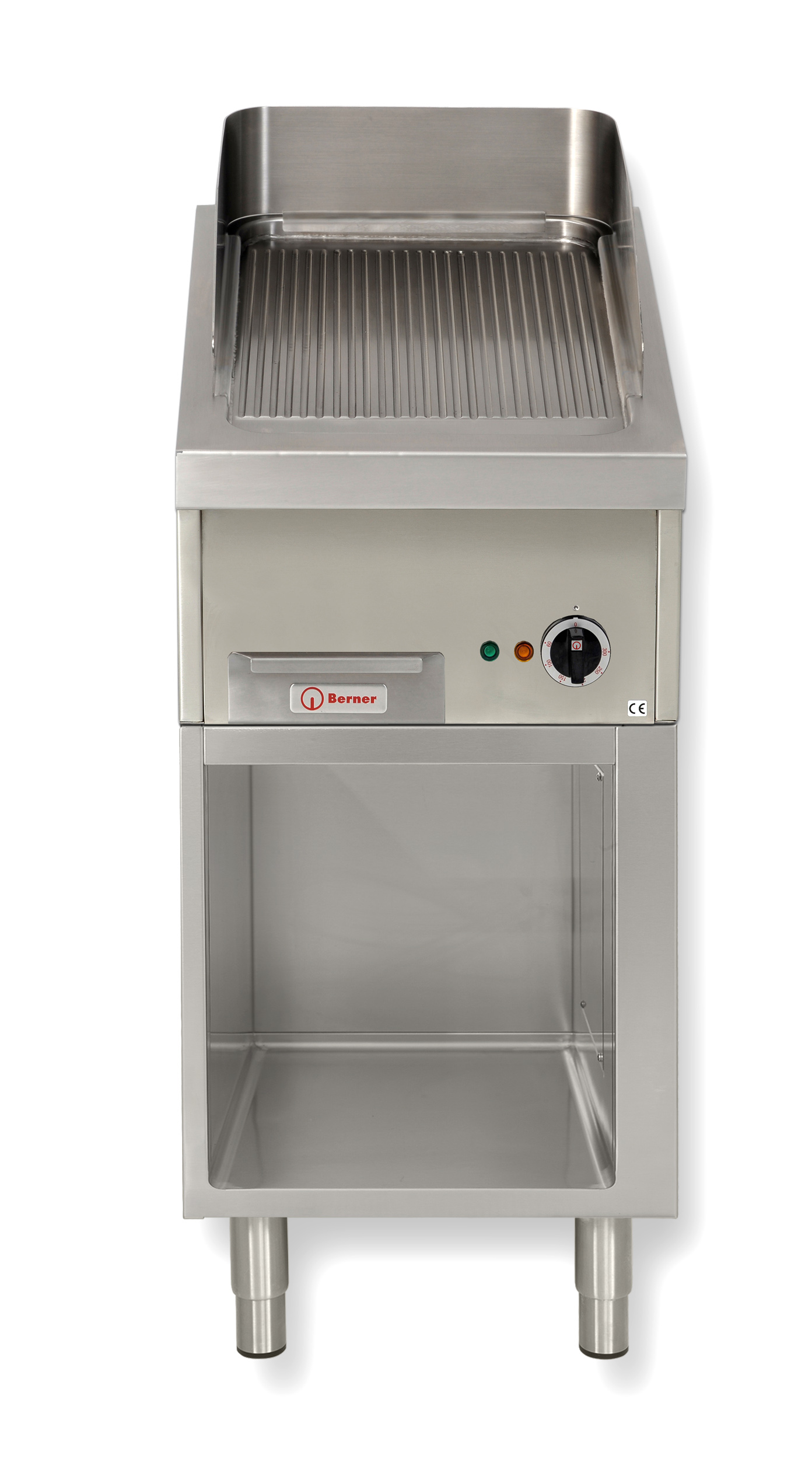 Berner BGDS40R Griddleplatte gerillt