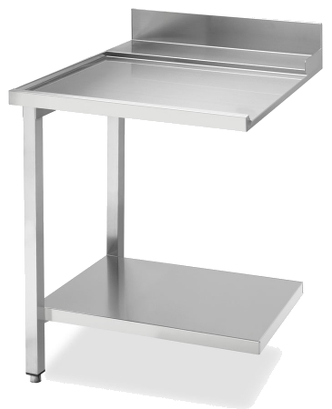 KBS Ablauftisch Breite 70cm mit Grundboden, Anbau links