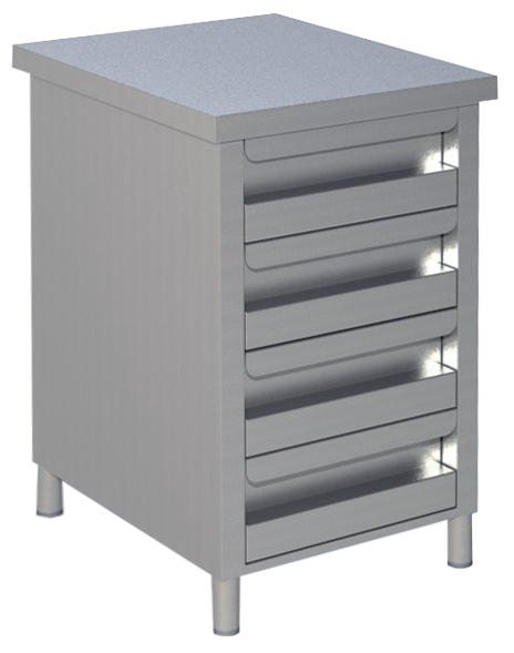 KBS Schubladenschrank 2 Schubladen BxT 50x60cm