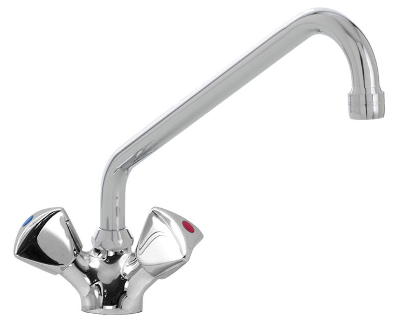 KBS EASY Knebel-Mischbatterie mit Schwenkhahn 3/8 Zoll Wasseranschluß