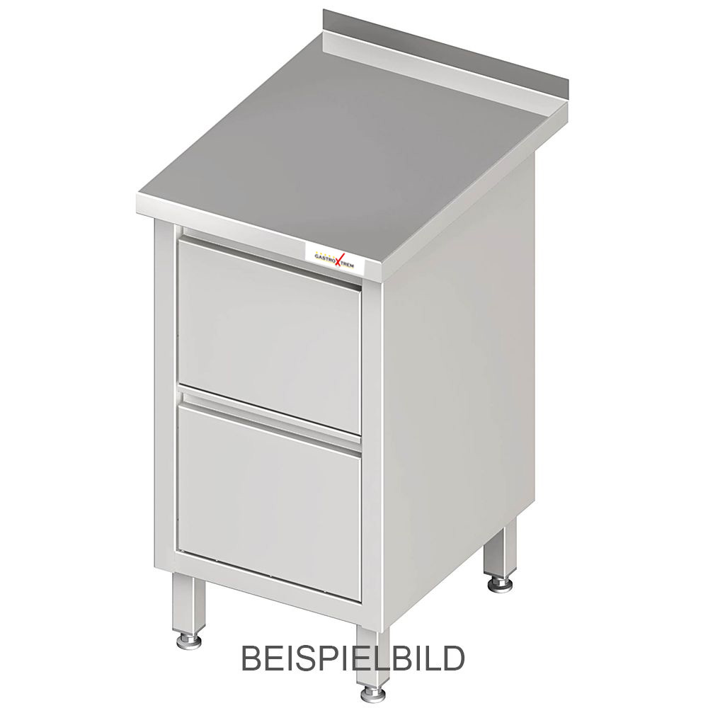 GASTROXTREM Edelstahl Schubladenschrank mit 2 Schubladen - versch. Ausführungen