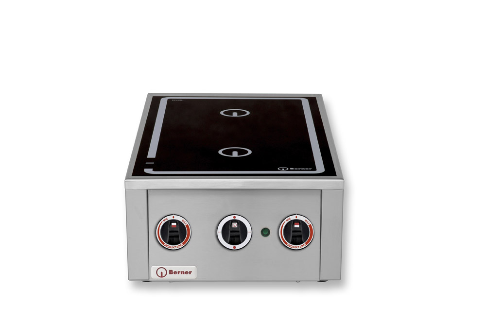 Berner BI2KH10 Induktionsherd mit 2 Kochstellen