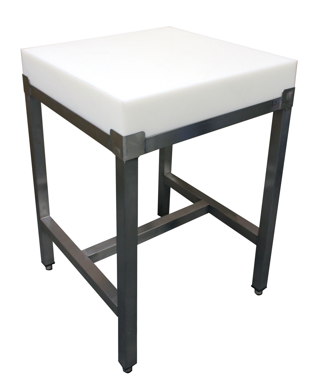 SARO Hackblock mit Edelstahlrahmen 1200X500 AISI 304