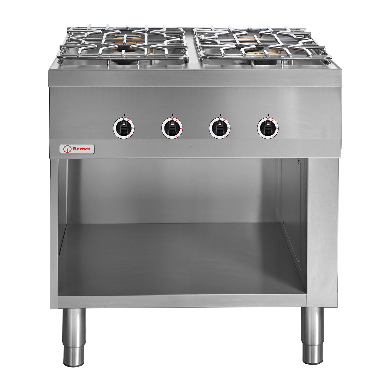 Berner BHG4P85 Standherd Gas mit 4 Kochstellen Sondermodell
