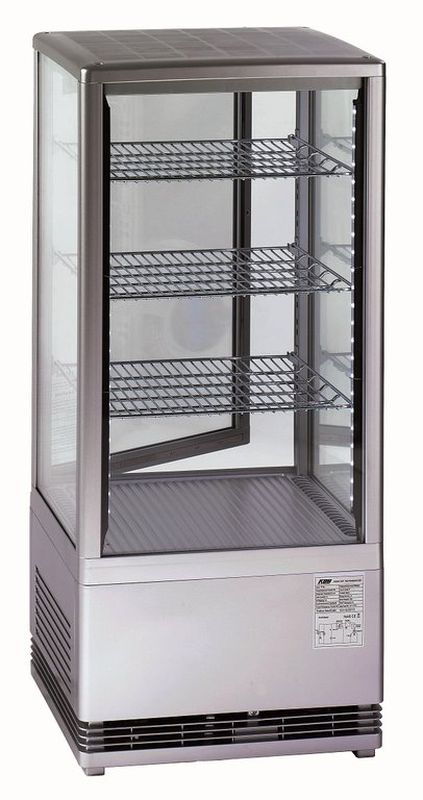 KBS Tischkühlvitrine RT-78 G LED (silber)