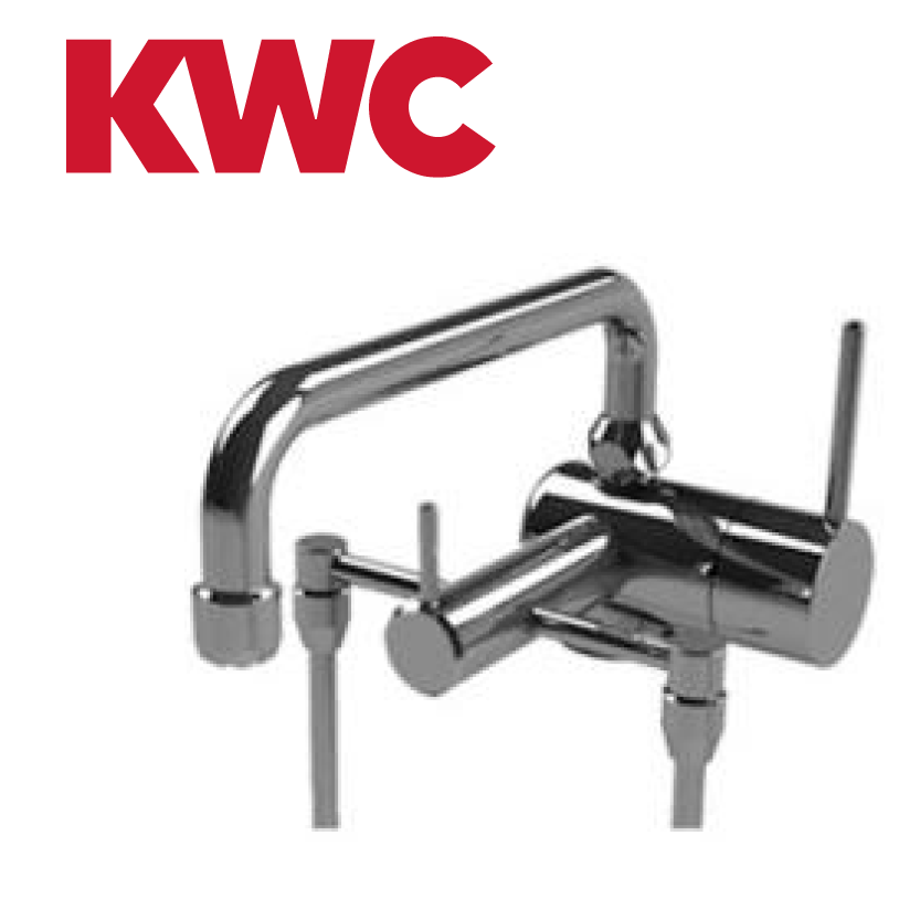 KWC Gastro 200.102 C Thekenarmatur mit Unterspülrohr zweifach - Einhebelmischer