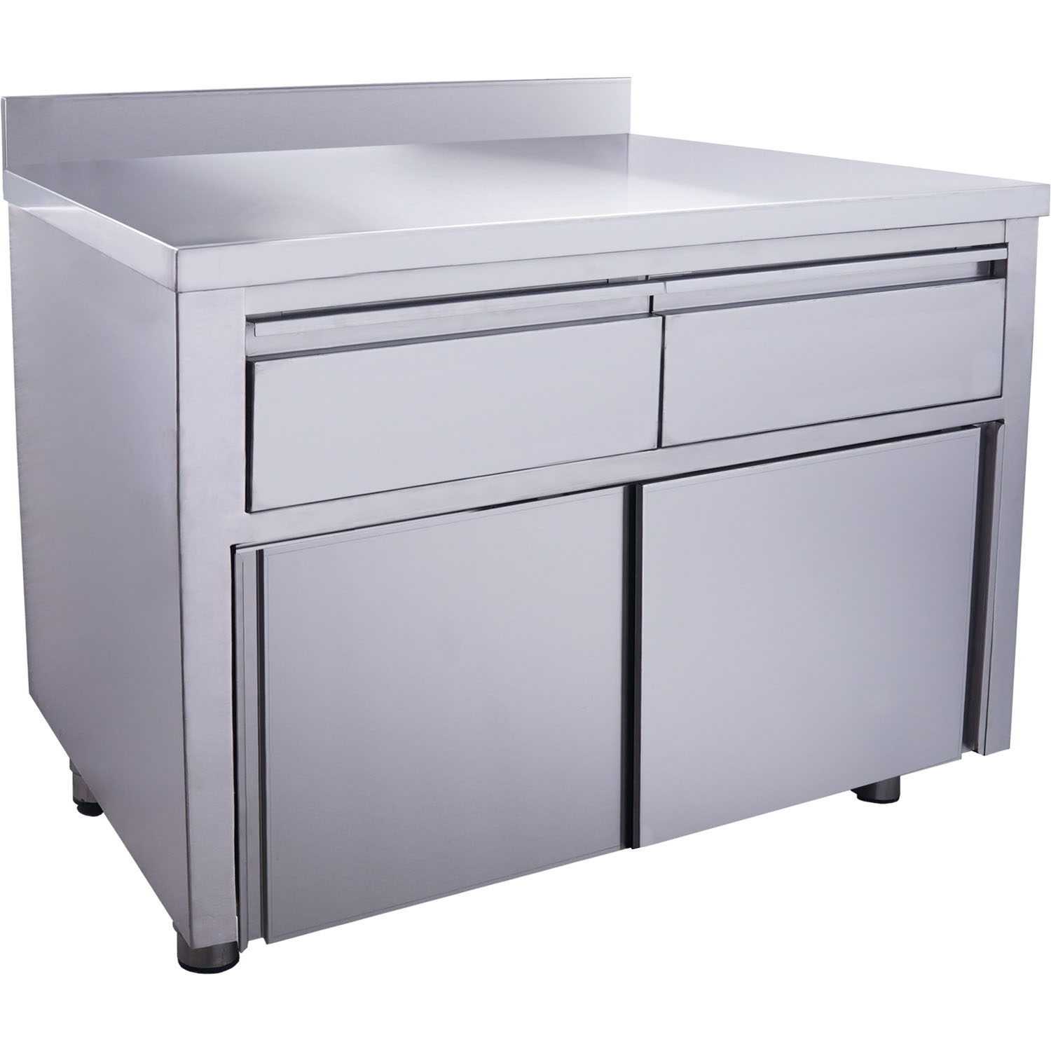 SARO Schiebetürenschrank mit 2 Schubladen und Aufkantung 1200X700mm