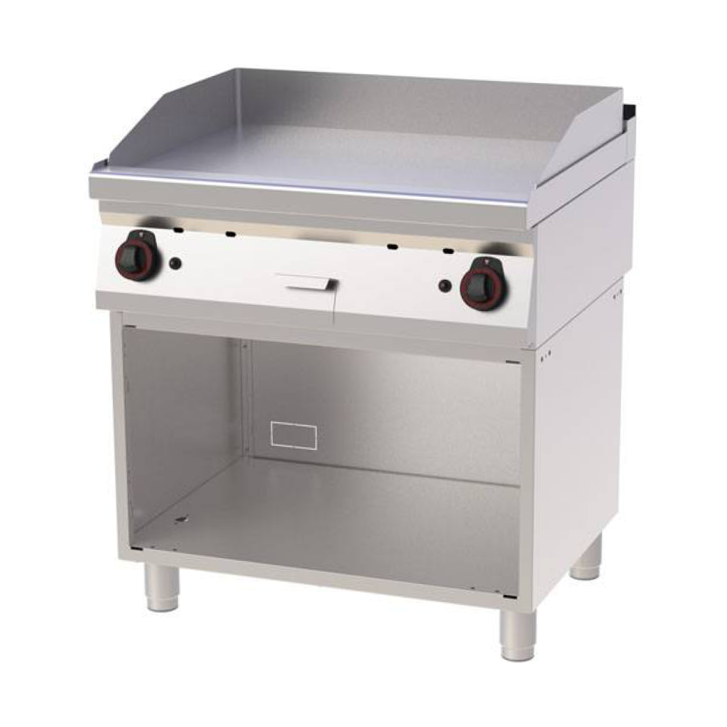PROFIKOCHER 362463 Gas-Grillplatte 800 Stahl glatt