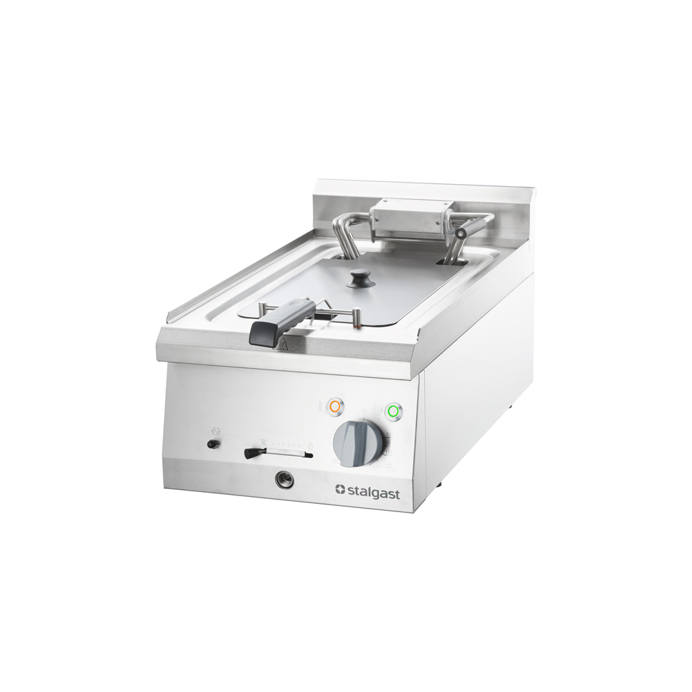 STALGAST Edelstahl Elektro-Fritteuse Tischgerät, 10 Liter Einzelbecken, Serie 700 ND
