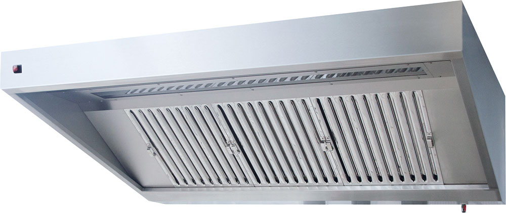 KBS Wandhaube Trapezform Flammschutzfilter Typ F1