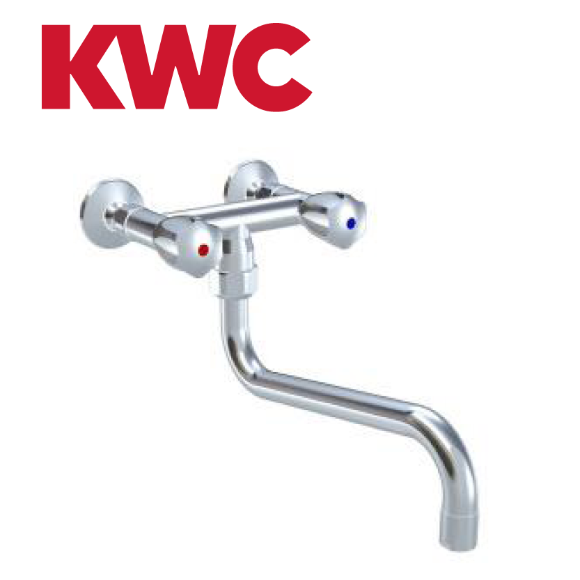 KWC Gastro K.24.42.11.000C86 Gastronomie-Wandarmatur Zweihebelmischer nieder