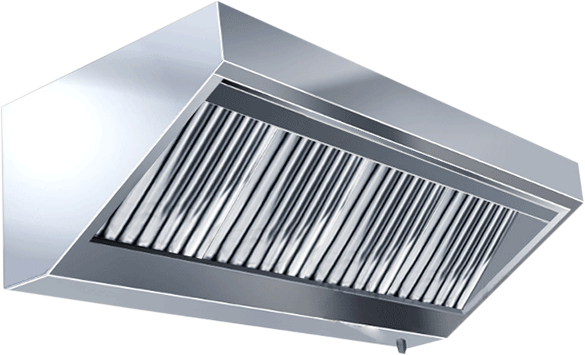 KBS Wandhaube Trapezform Flammschutzfilter Typ F2