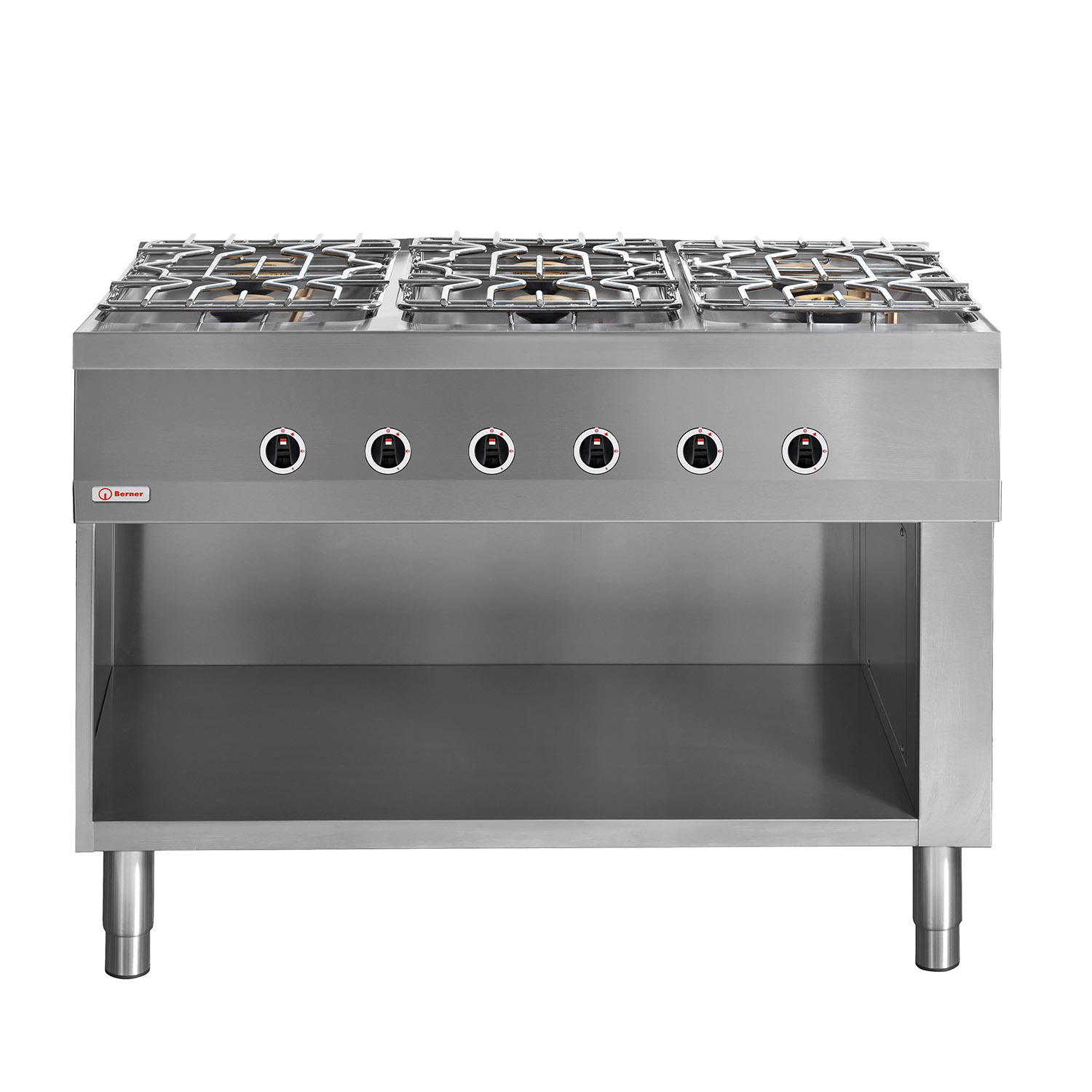 Berner BHG6P85 Standherd Gas mit 6 Kochstellen Sondermodell