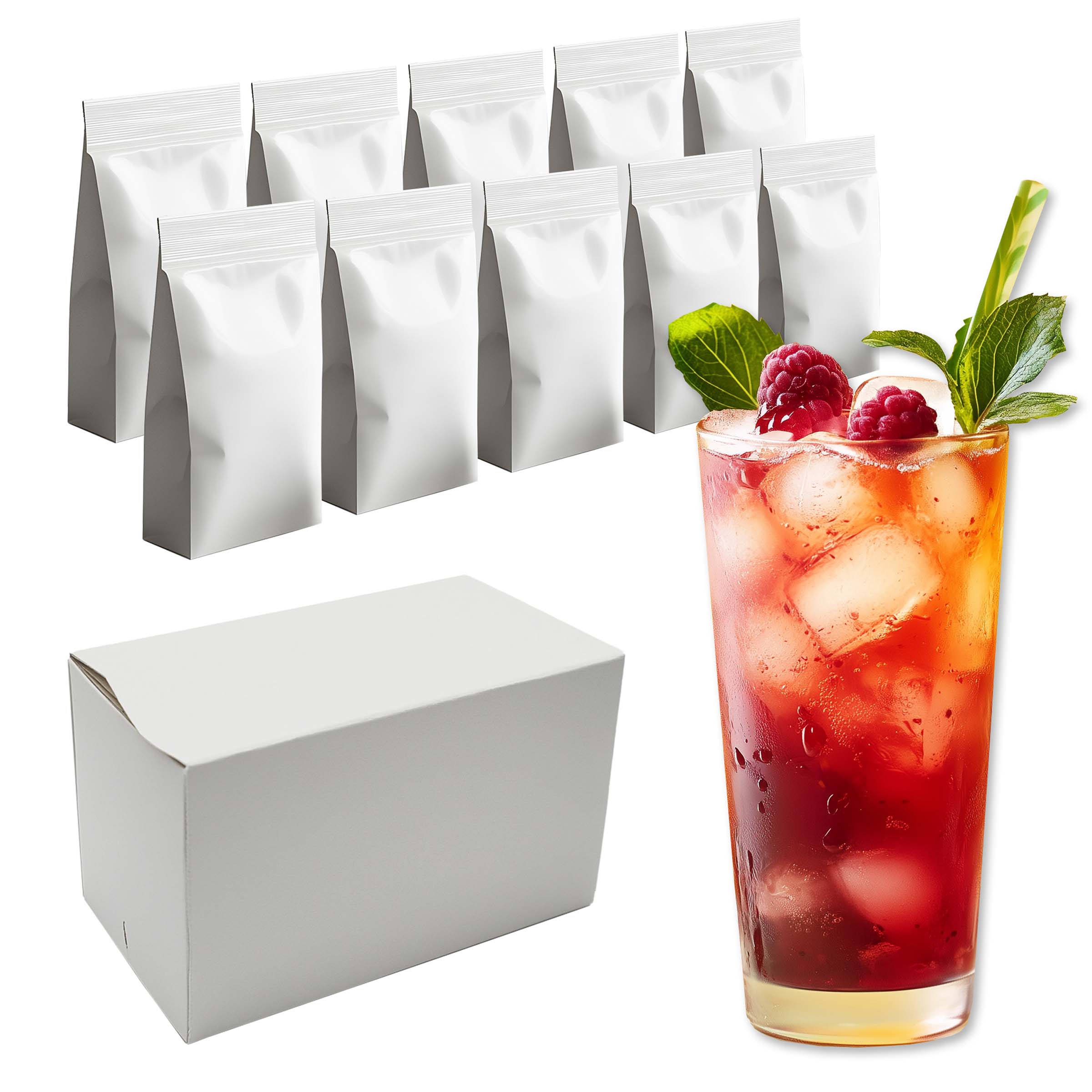 Neumärker Eistee-Ready-Mix Himbeere | Karton à 10 kg (10x 1 kg)