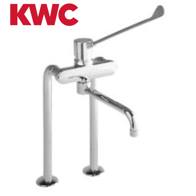 KWC Gastro K.24.62.46.000B87 Gastro Spültisch-Armatur mit langem Hebel - Auslauf lang - Zweiloch